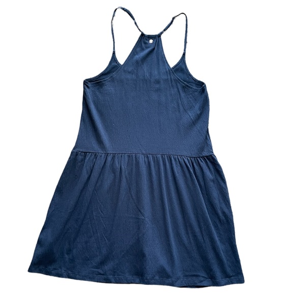 Roxy Beaches Strappy Embroidered Blue Racerback Dress - Picture 6 of 14